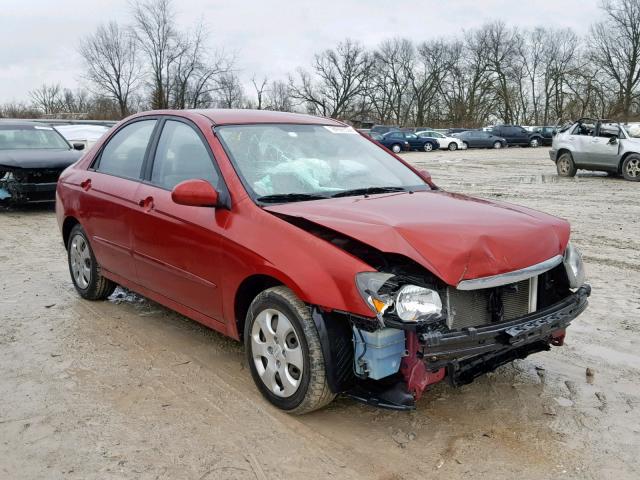 KNAFE221695654057 - 2009 KIA SPECTRA EX RED photo 1