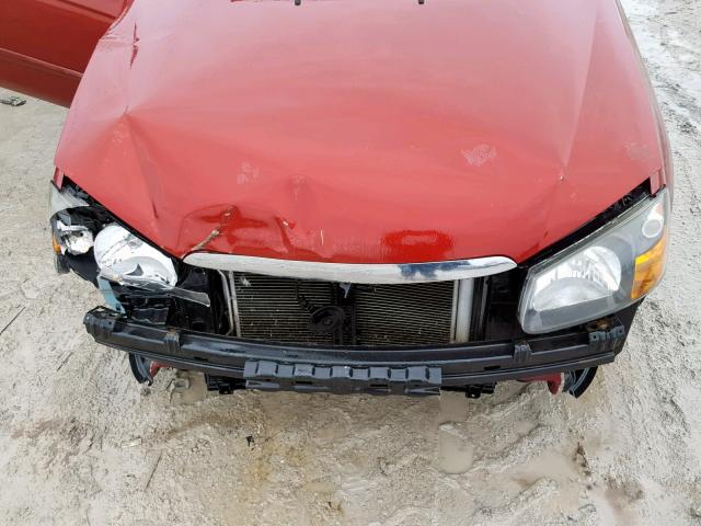 KNAFE221695654057 - 2009 KIA SPECTRA EX RED photo 7