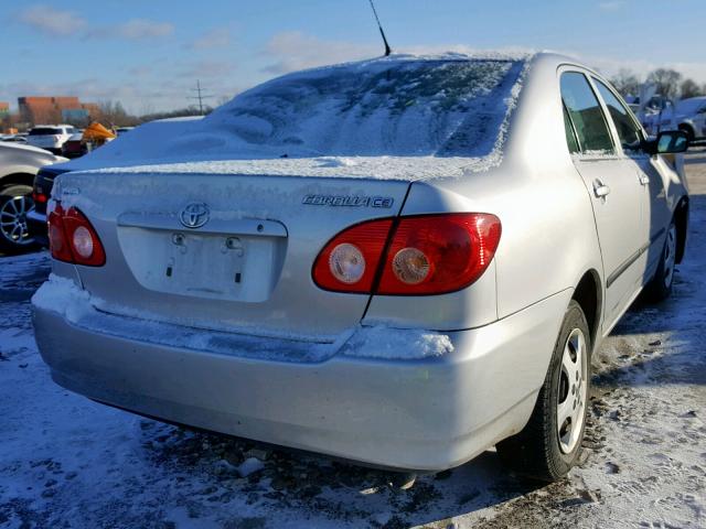 JTDBR32E170106184 - 2007 TOYOTA COROLLA CE GRAY photo 4