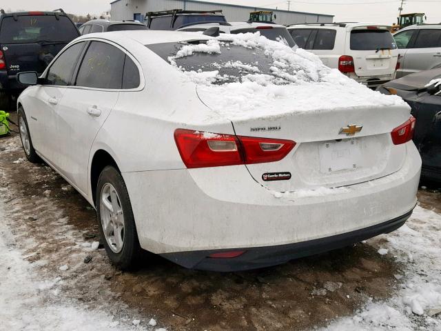 1G1ZB5ST6JF273263 - 2018 CHEVROLET MALIBU LS WHITE photo 3