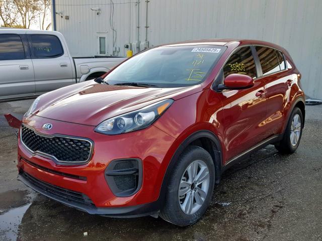 KNDPM3AC9H7148700 - 2017 KIA SPORTAGE L RED photo 2