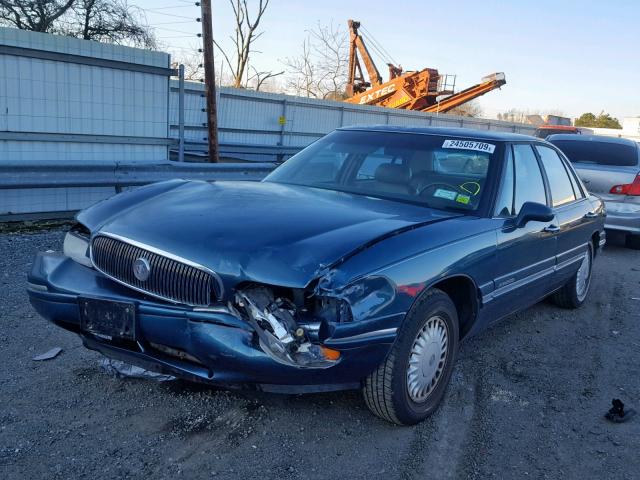 1G4HR52K7VH560154 - 1997 BUICK LESABRE LI GREEN photo 2