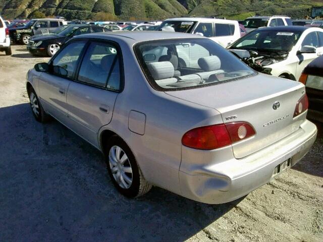 1NXBR12E32Z632219 - 2002 TOYOTA COROLLA CE SILVER photo 3