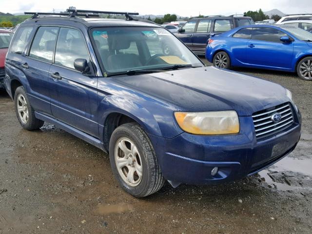 JF1SG63636G701340 - 2006 SUBARU FORESTER 2 BLUE photo 1