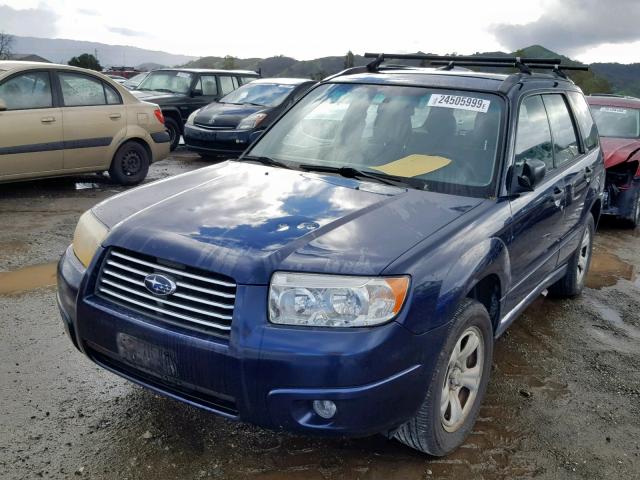 JF1SG63636G701340 - 2006 SUBARU FORESTER 2 BLUE photo 2