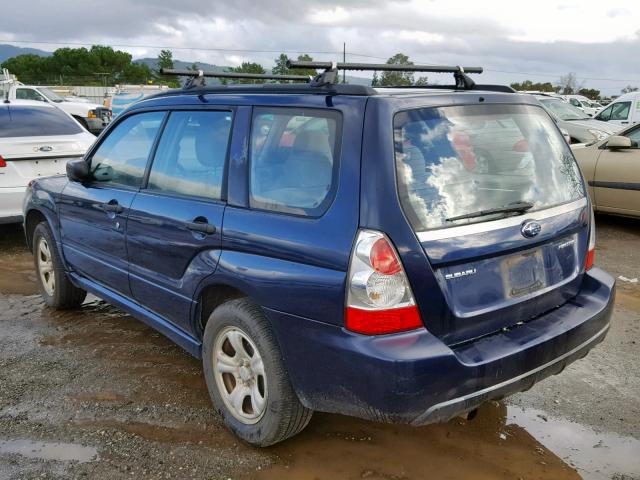 JF1SG63636G701340 - 2006 SUBARU FORESTER 2 BLUE photo 3