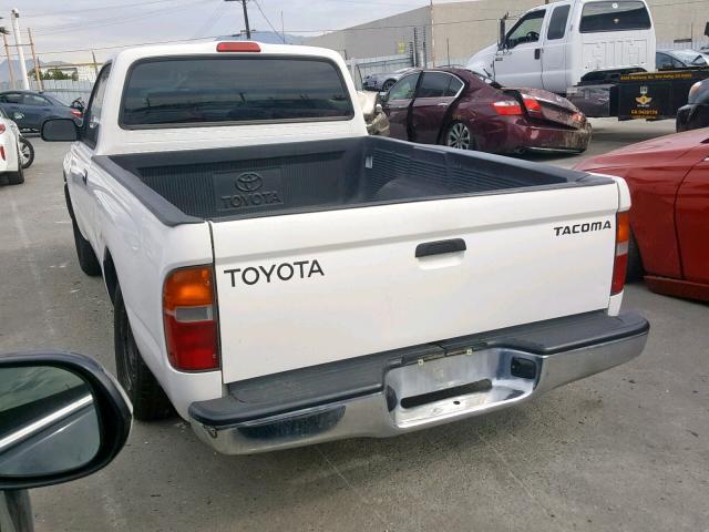 4TANL42N2YZ659990 - 2000 TOYOTA TACOMA WHITE photo 3