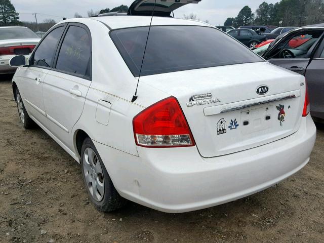 KNAFE221995598289 - 2009 KIA SPECTRA EX WHITE photo 3