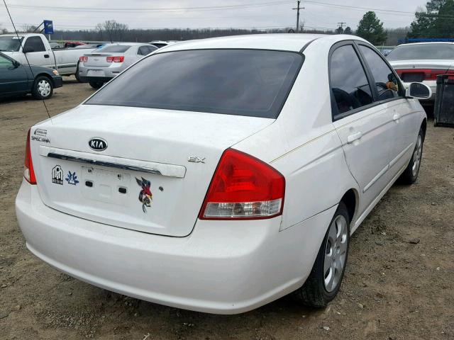 KNAFE221995598289 - 2009 KIA SPECTRA EX WHITE photo 4