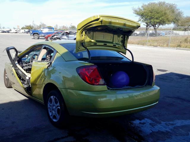 1G8AN12F34Z148328 - 2004 SATURN ION LEVEL GREEN photo 3