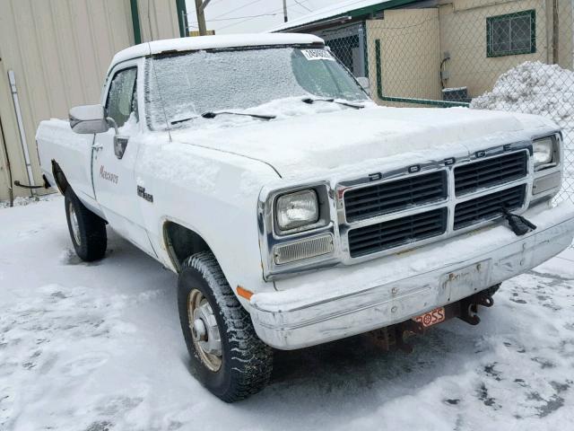 1B7KM26ZXMS310925 - 1991 DODGE W-SERIES W WHITE photo 1