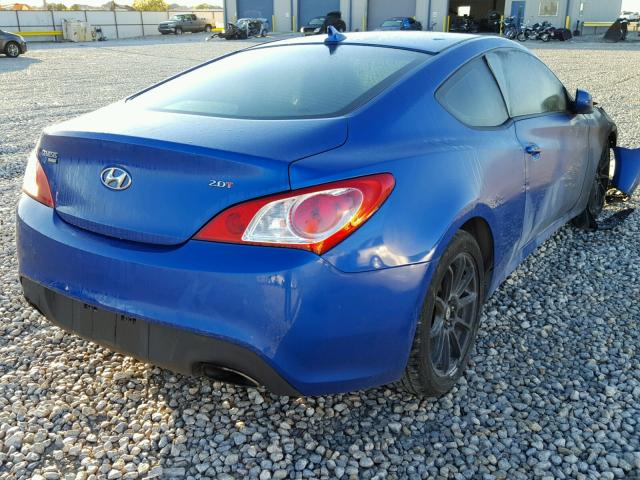 KMHHT6KD9BU060735 - 2011 HYUNDAI GENESIS CO BLUE photo 4