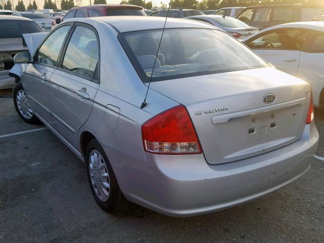 KNAFE222995641943 - 2009 KIA SPECTRA EX SILVER photo 3