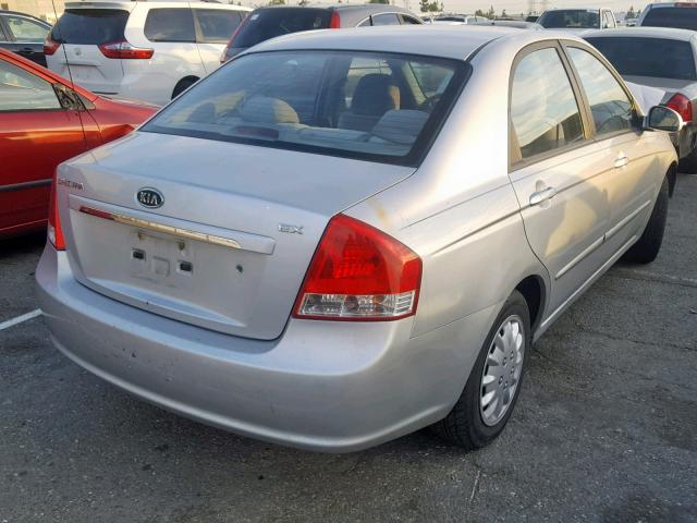 KNAFE222995641943 - 2009 KIA SPECTRA EX SILVER photo 4