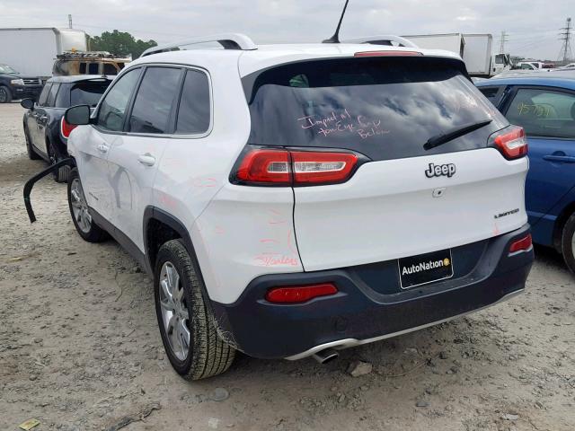 1C4PJLDB4EW129680 - 2014 JEEP CHEROKEE L WHITE photo 3