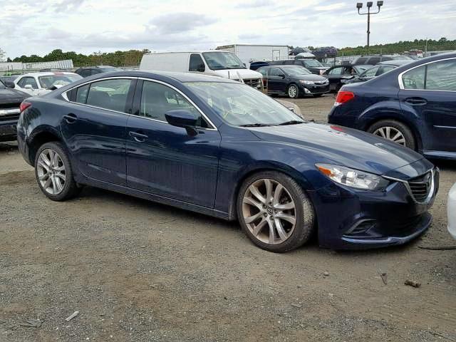 JM1GJ1V5XF1212235 - 2015 MAZDA 6 TOURING BLUE photo 1