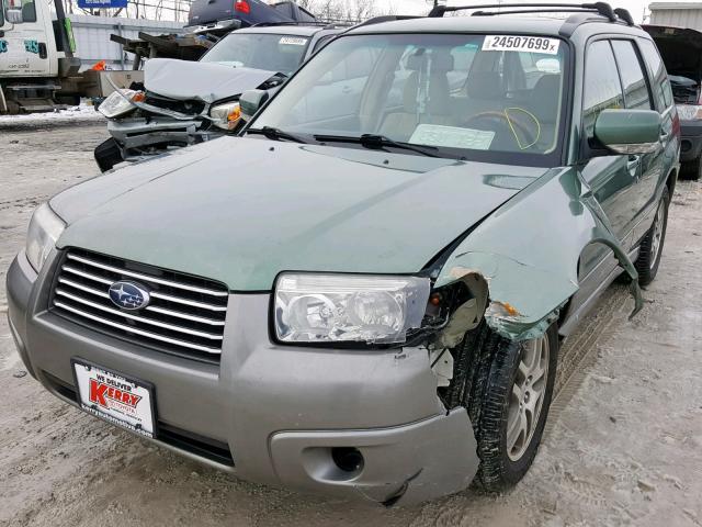JF1SG67656H743299 - 2006 SUBARU FORESTER 2 Verde foto 2