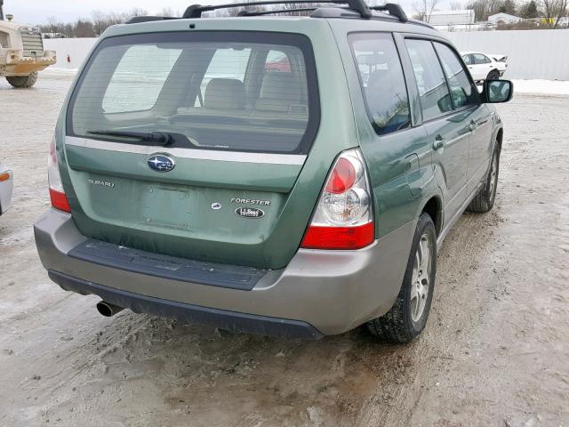JF1SG67656H743299 - 2006 SUBARU FORESTER 2 Verde foto 4
