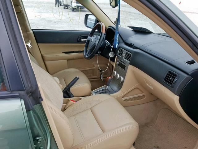 JF1SG67656H743299 - 2006 SUBARU FORESTER 2 Verde foto 5