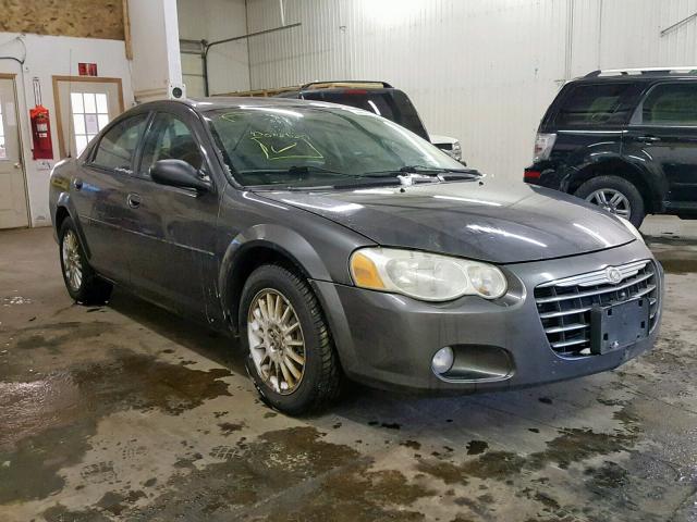 1C3EL56R24N392590 - 2004 CHRYSLER SEBRING LX GRAY photo 1