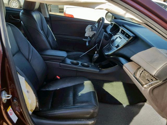 4T1BK1EB7GU239224 - 2016 TOYOTA AVALON XLE BURGUNDY photo 5