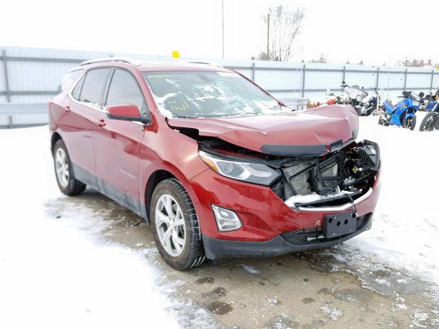 3GNAXTEX2JL363502 - 2018 CHEVROLET EQUINOX LT MAROON photo 1