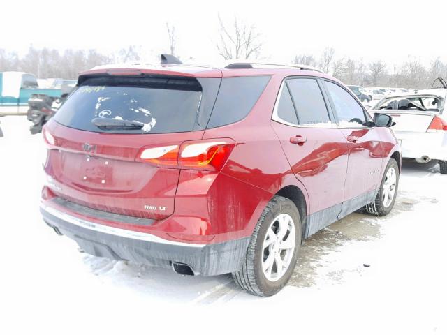 3GNAXTEX2JL363502 - 2018 CHEVROLET EQUINOX LT MAROON photo 4