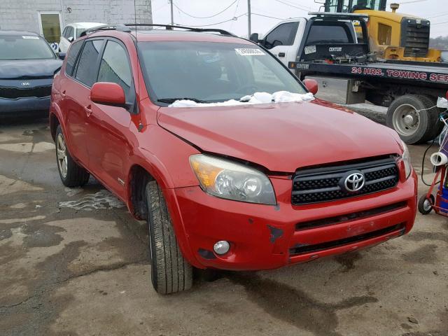 JTMBD32V776028344 - 2007 TOYOTA RAV4 SPORT RED photo 1