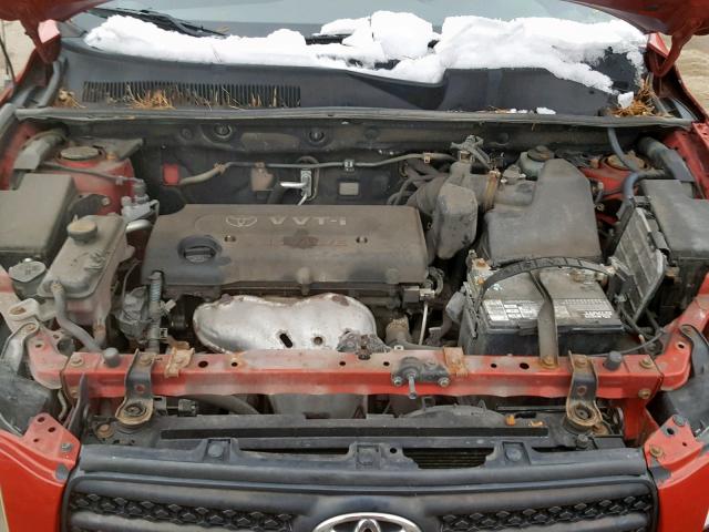 JTMBD32V776028344 - 2007 TOYOTA RAV4 SPORT RED photo 7