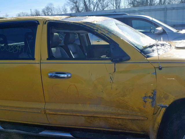 1D7HE48J26S701926 - 2006 DODGE DAKOTA QUA YELLOW photo 9