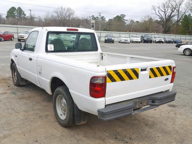 1FTYR10D52TA23339 - 2002 FORD RANGER WHITE photo 3