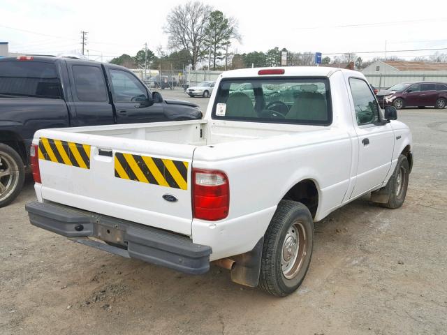 1FTYR10D52TA23339 - 2002 FORD RANGER WHITE photo 4