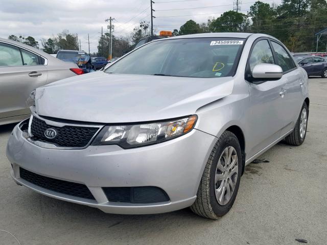 KNAFU4A20C5636640 - 2012 KIA FORTE EX SILVER photo 2