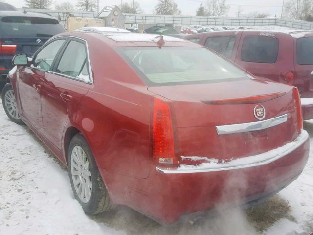 1G6DG5E50C0119690 - 2012 CADILLAC CTS LUXURY RED photo 3