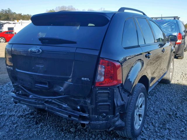 2FMDK3JC6DBE02157 - 2013 FORD EDGE SEL BLACK photo 4