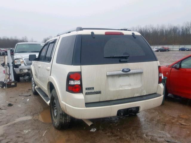 1FMEU65807UA43098 - 2007 FORD EXPLORER L WHITE photo 3