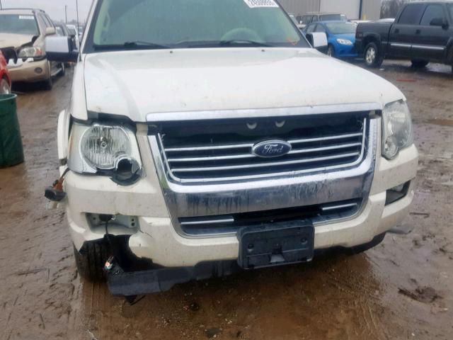 1FMEU65807UA43098 - 2007 FORD EXPLORER L WHITE photo 9