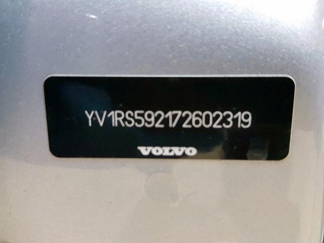 YV1RS592172602319 - 2007 VOLVO S60 2.5T BLUE photo 10