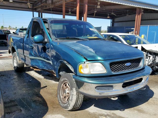 1FTDX18W1VNB37969 - 1997 FORD F150 TURQUOISE photo 1