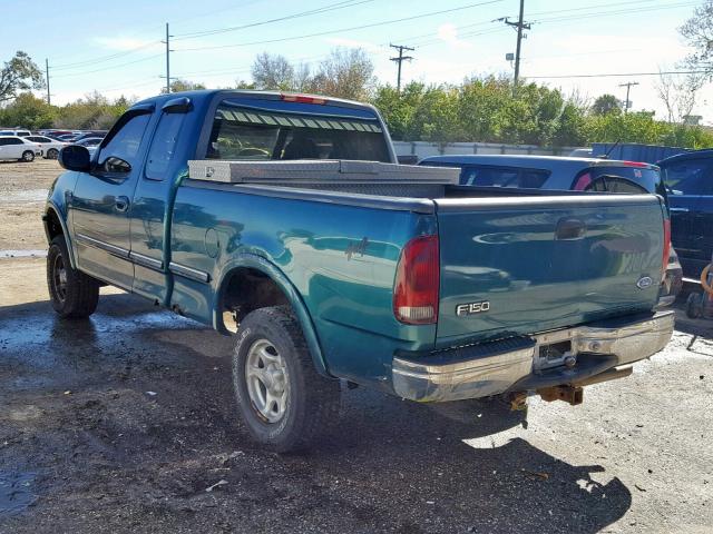 1FTDX18W1VNB37969 - 1997 FORD F150 TURQUOISE photo 3