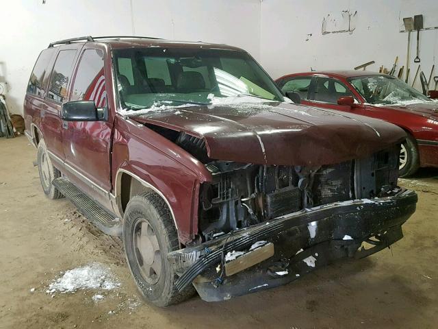 1GNEK13R7XJ427347 - 1999 CHEVROLET TAHOE K150 MAROON photo 1