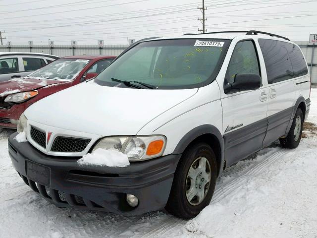 1GMDX03E11D132842 - 2001 PONTIAC MONTANA WHITE photo 2