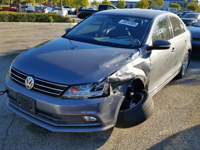 3VWL17AJ2HM270024 - 2017 VOLKSWAGEN JETTA SEL GRAY photo 2