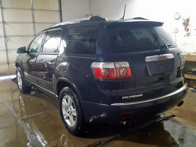 1GKLRKED5AJ236265 - 2010 GMC ACADIA SL BLACK photo 3