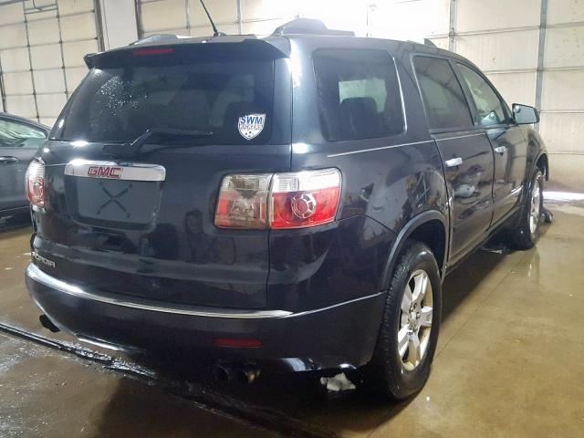 1GKLRKED5AJ236265 - 2010 GMC ACADIA SL BLACK photo 4