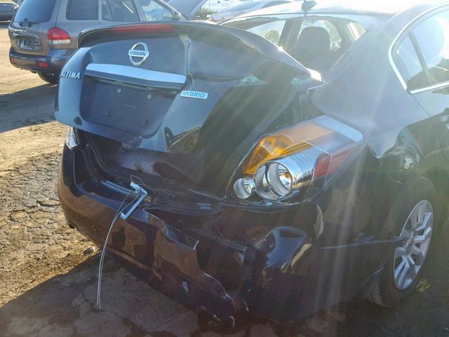 1N4CL21E29C136562 - 2009 NISSAN ALTIMA HYB BLACK photo 9