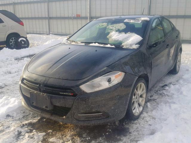 1C3CDFBA3DD325822 - 2013 DODGE DART SXT BLACK photo 2