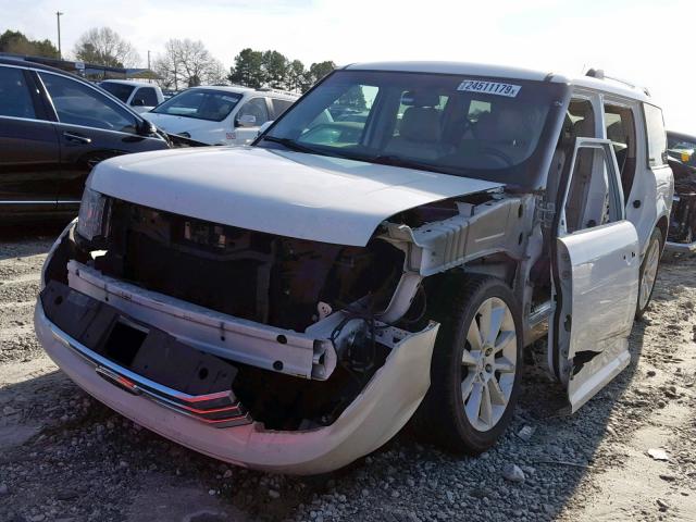 2FMGK5DC0CBD12828 - 2012 FORD FLEX LIMIT WHITE photo 2