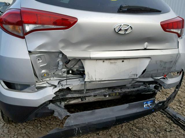 KM8J3CA47GU127387 - 2016 HYUNDAI TUCSON LIM SILVER photo 9