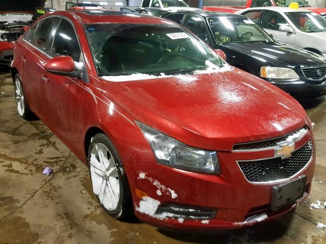 1G1PH5S98B7231683 - 2011 CHEVROLET CRUZE LTZ RED photo 1